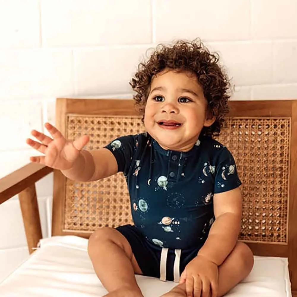Milky Way Short Sleeve Organic Bodysuit