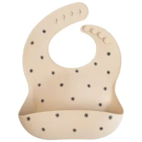 Mushie Bib Black Daisy