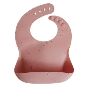 Mushie Bib Powder- Pink Confetti