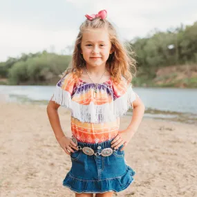 Neon Aztec w/t Fringe Shirt Toddler (2T-5T)