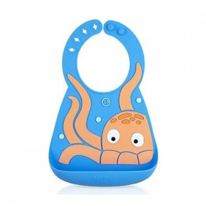 Nuby Fun 3D Silicon Bib - Octopus