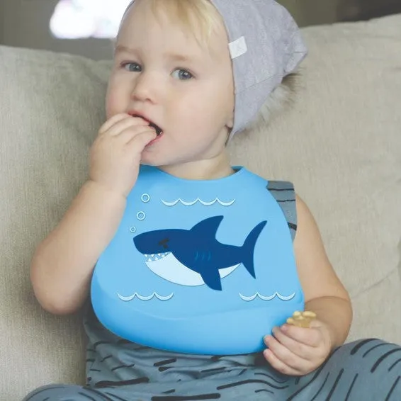Nuby Fun 3D Silicon Bib - Shark