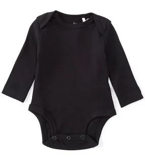 Oliver and Rain Black Pima Cotton Long Sleeve Bodysuit