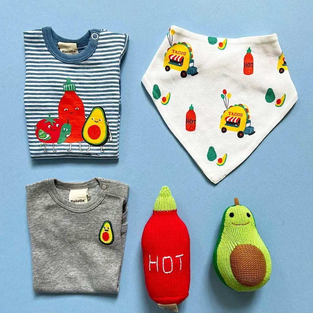 Organic Baby Gift Set, Avocado Bundle of 5
