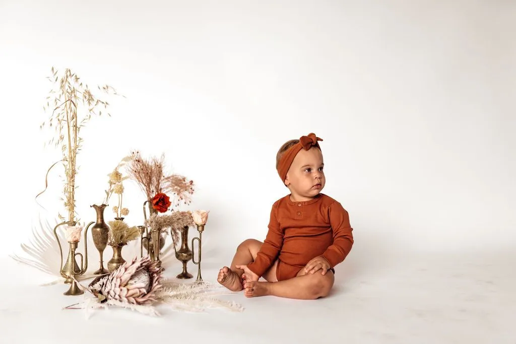 Organic Bodysuit - Biscuit