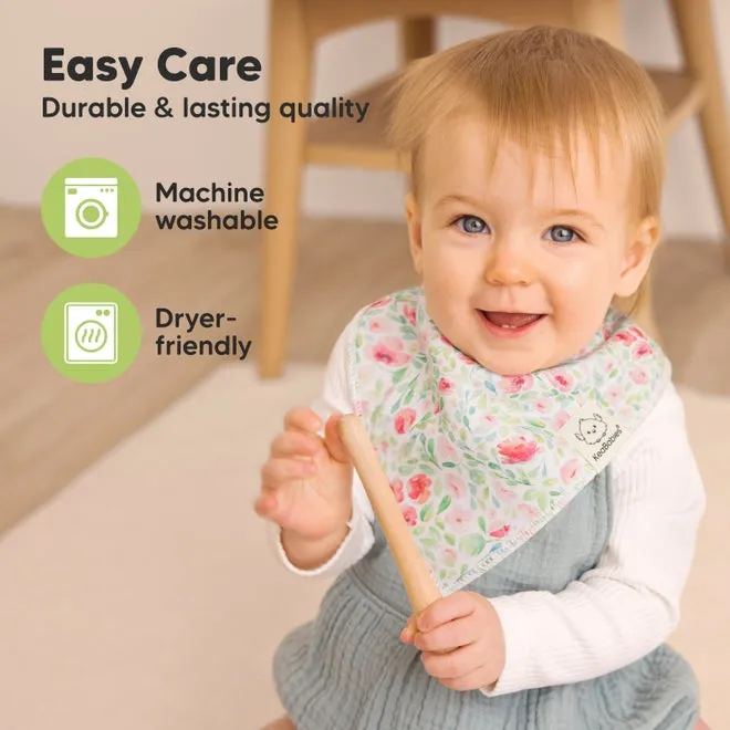 Organic Cotton Bandana Bibs - Flourish
