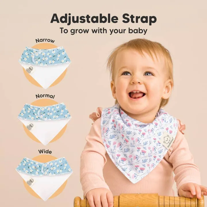 Organic Cotton Bandana Bibs - Flourish