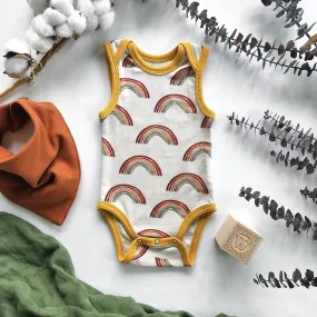 Organic Cotton Sleeveless Baby Bodysuit, August