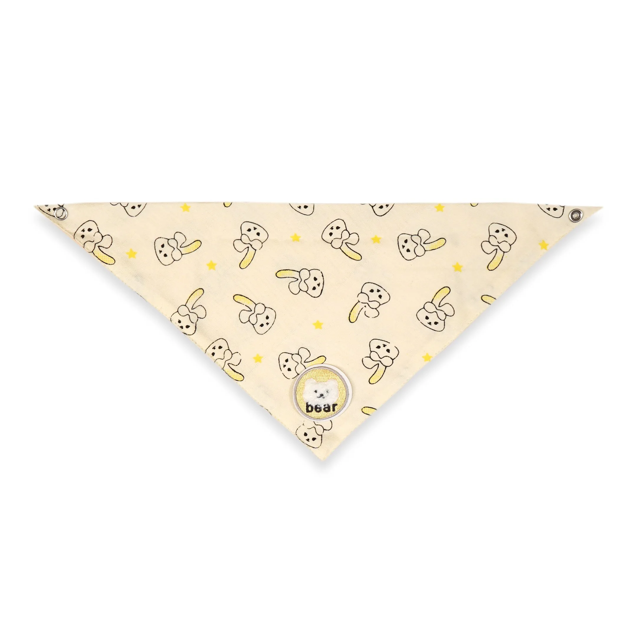 Pack Of 2 Baby Bandana Bib Printed Rabbit - Sunshine