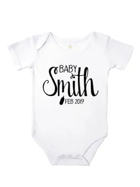 Pregnancy Announcement Bodysuit - Any Name