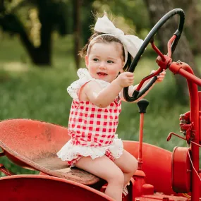 Red & White Onesie Baby (0-18M)