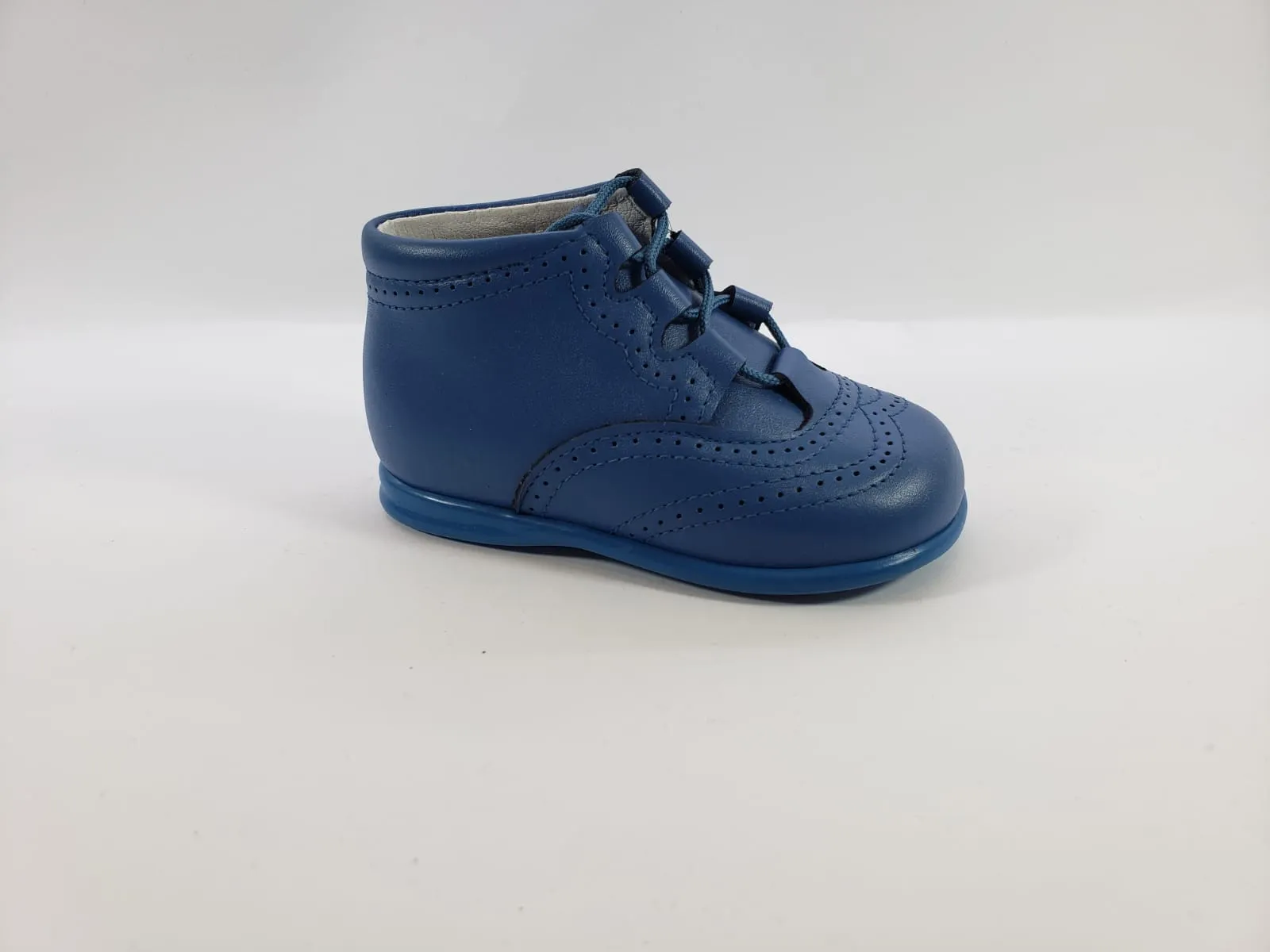 Shawn & Jeffery Baby Soft Leather Indigo Booties