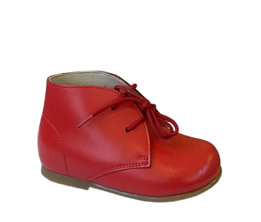Shawn & Jeffery Baby Solid Red Leather Booties