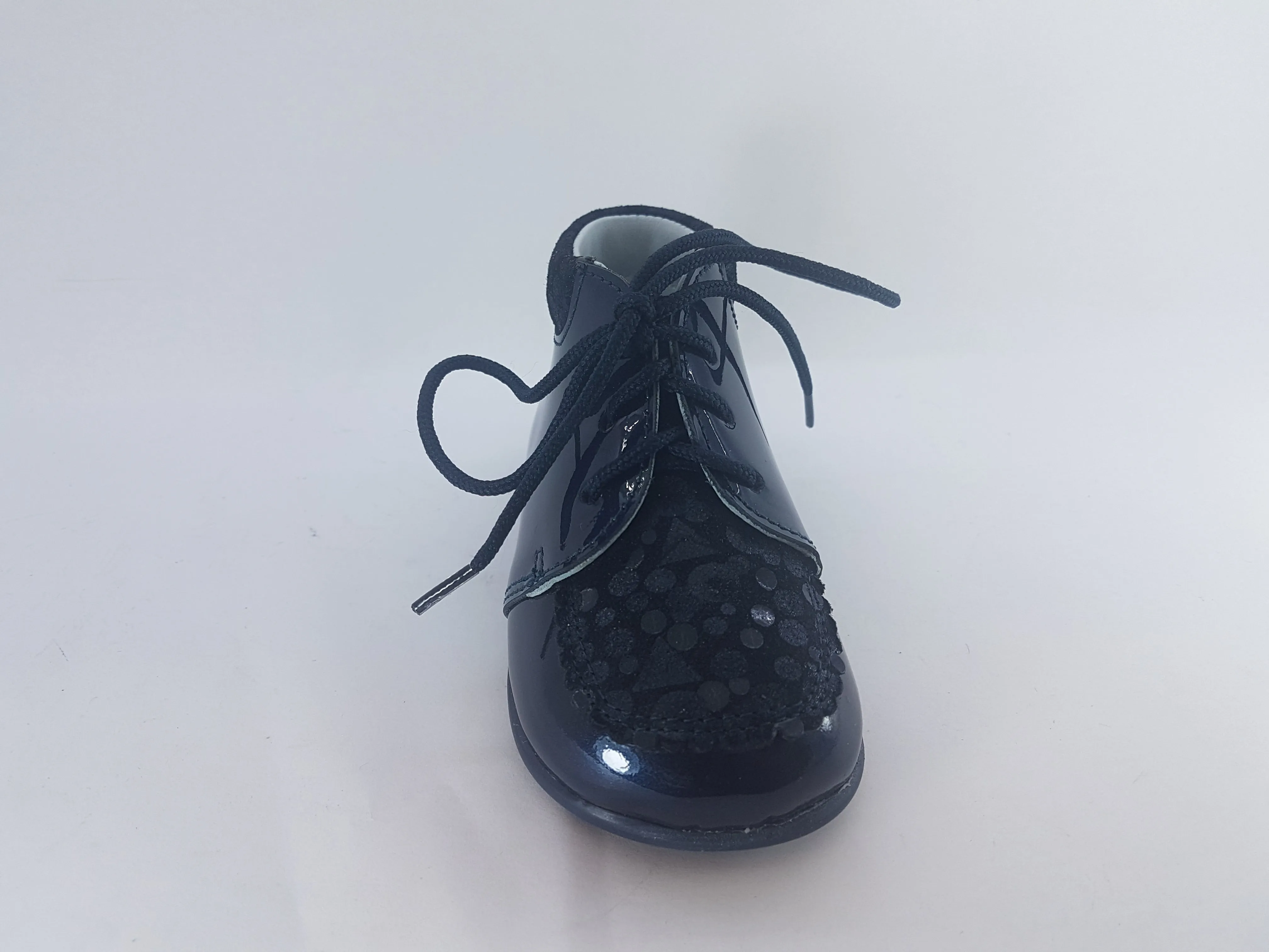 Shawn & Jeffrey Navy Designed Patent Bootie