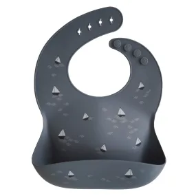Silicone Baby Bib - Boats by Mushie & Co