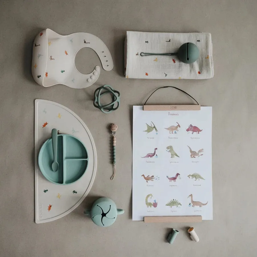 Silicone Baby Bib (Dinosaurs)