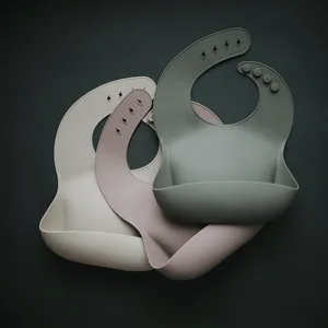 Silicone Baby Bib (Rainbows)