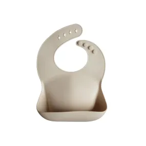 Silicone Baby Bucket Bib, Sand