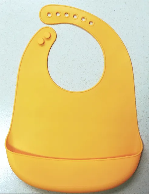 Silicone Bibs for Babies, Baby Feeding Bibs Waterproof Soft Durable Adjustable Bibs