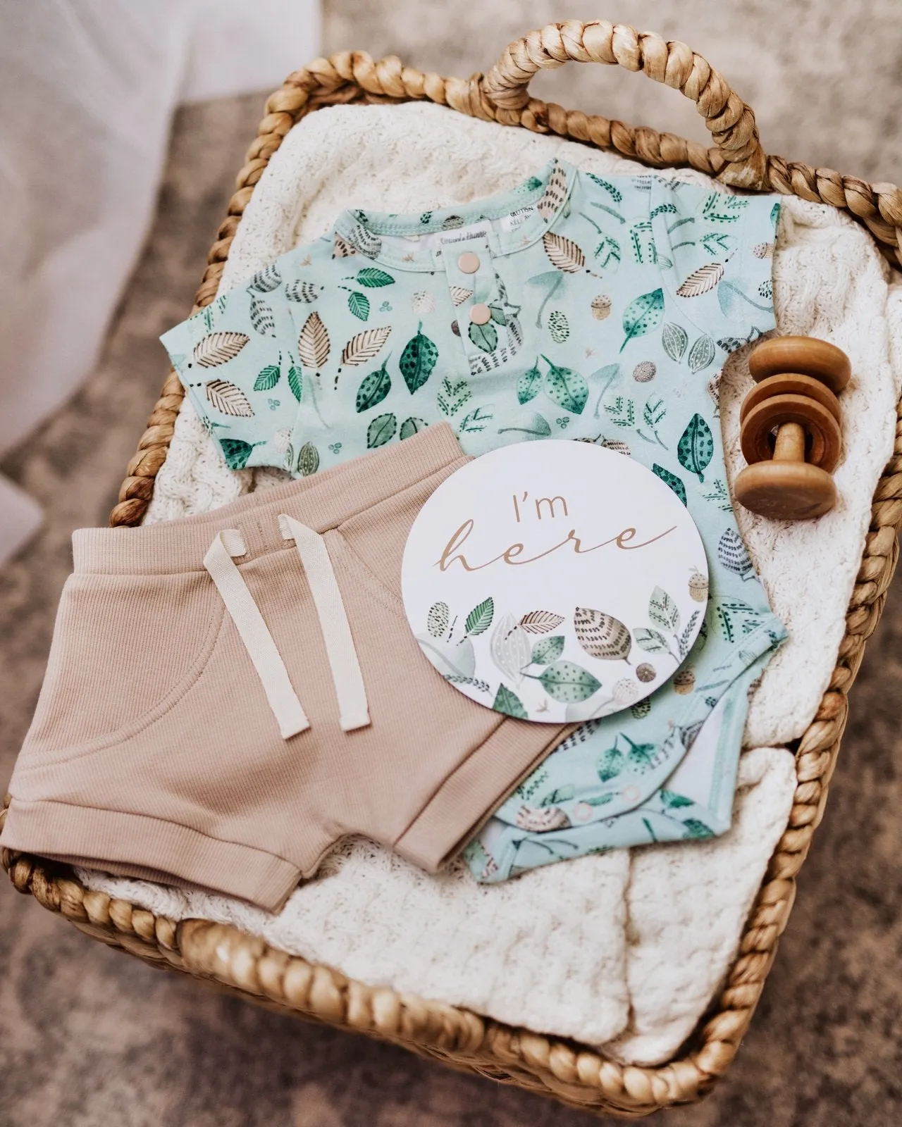 Snuggle Hunny Kids | Organic S/S Bodysuit - Daintree