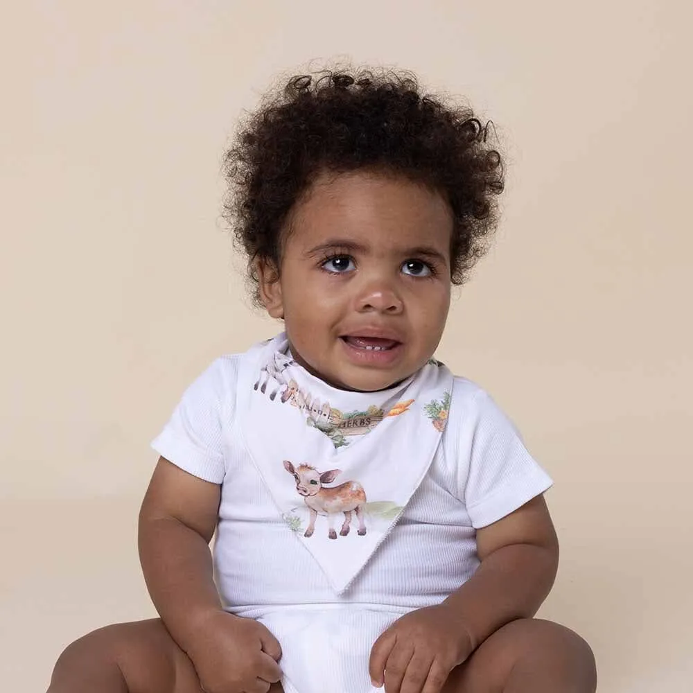 Snuggle Hunny - Organic Dribble Bib - Farm
