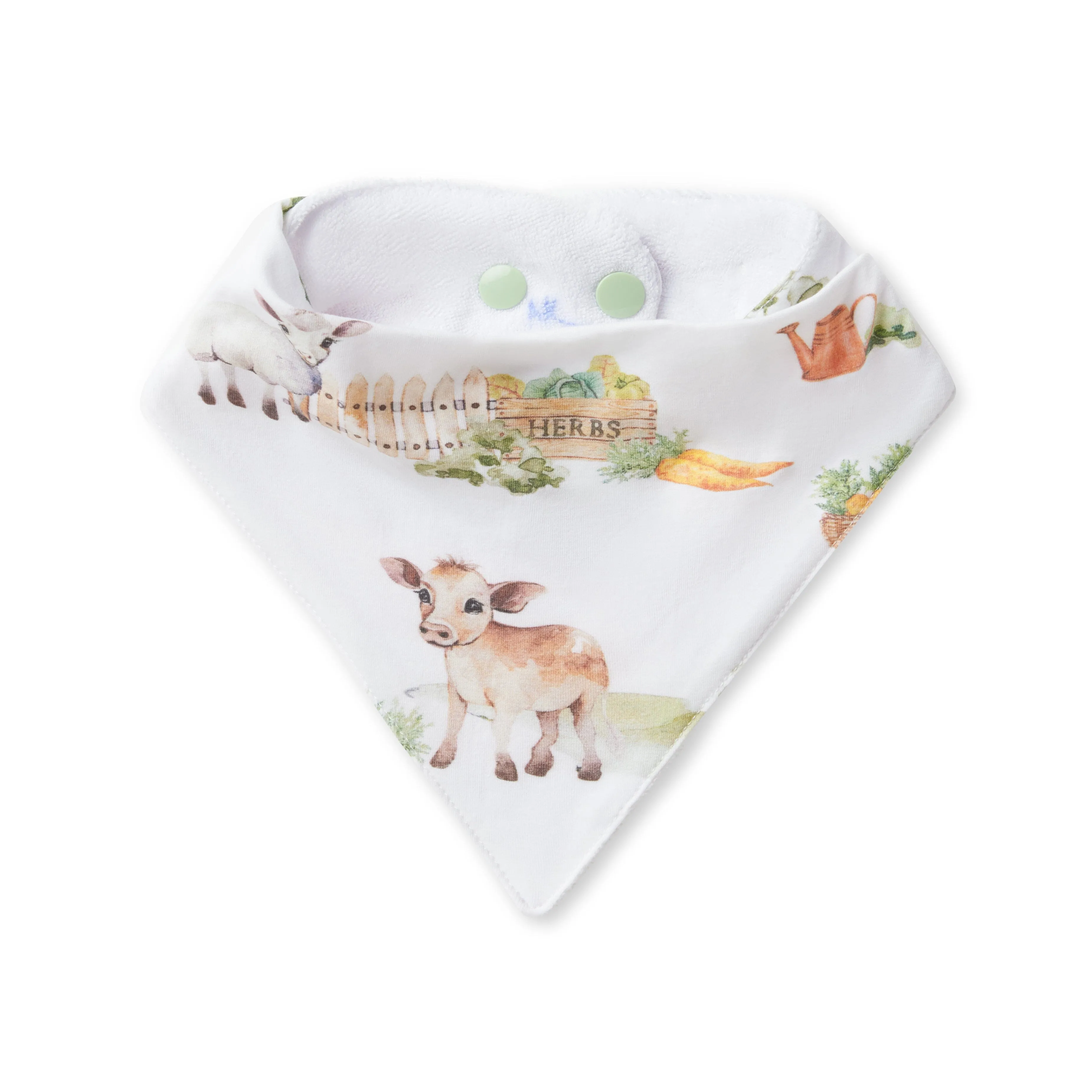Snuggle Hunny - Organic Dribble Bib - Farm