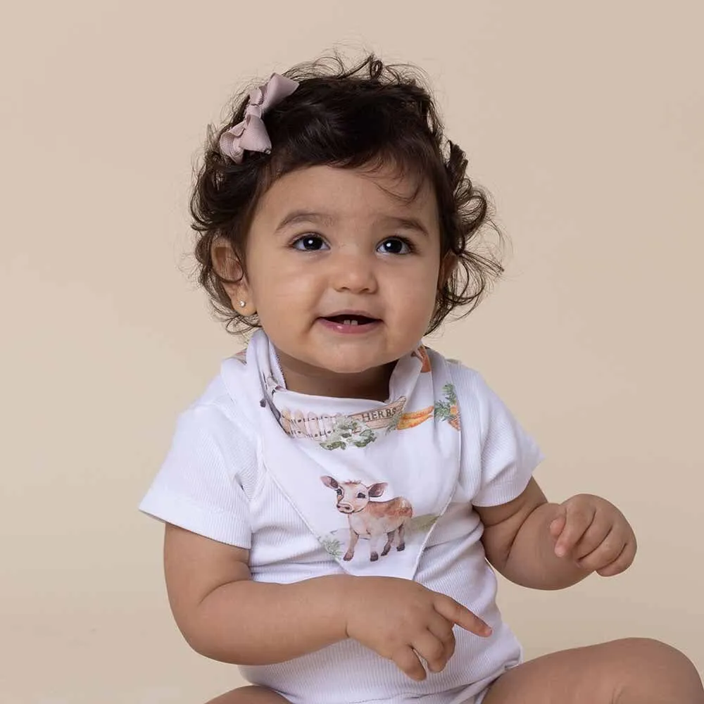 Snuggle Hunny - Organic Dribble Bib - Farm