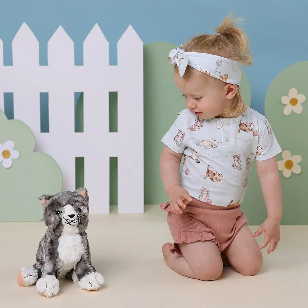Snuggle Hunny - Organic Short Sleeve Bodysuit | Kittens