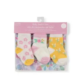 Sweet Daisy Baby Socks Trio