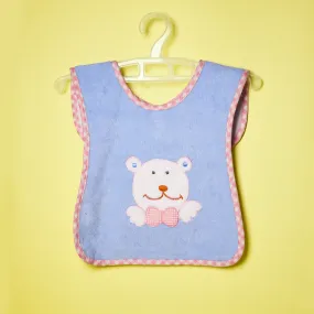 THE LITTLE LOOKERS Terry Cotton Double Layered Baby Bibs/Burp Cloth/Saliva Towel with Comfortable Tich Button Neck for Feeding Babies/Infants/Toddlers