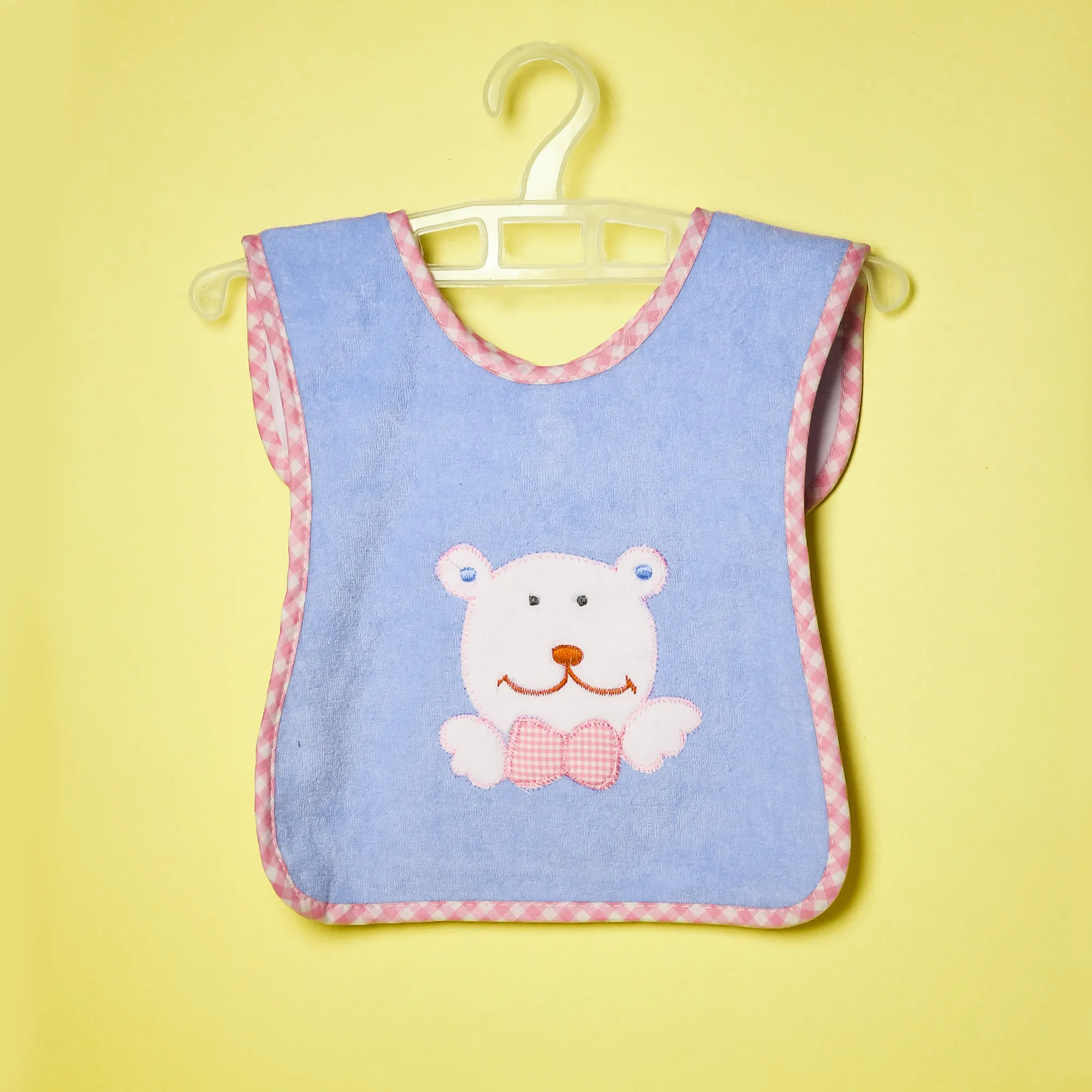 THE LITTLE LOOKERS Terry Cotton Double Layered Baby Bibs/Burp Cloth/Saliva Towel with Comfortable Tich Button Neck for Feeding Babies/Infants/Toddlers