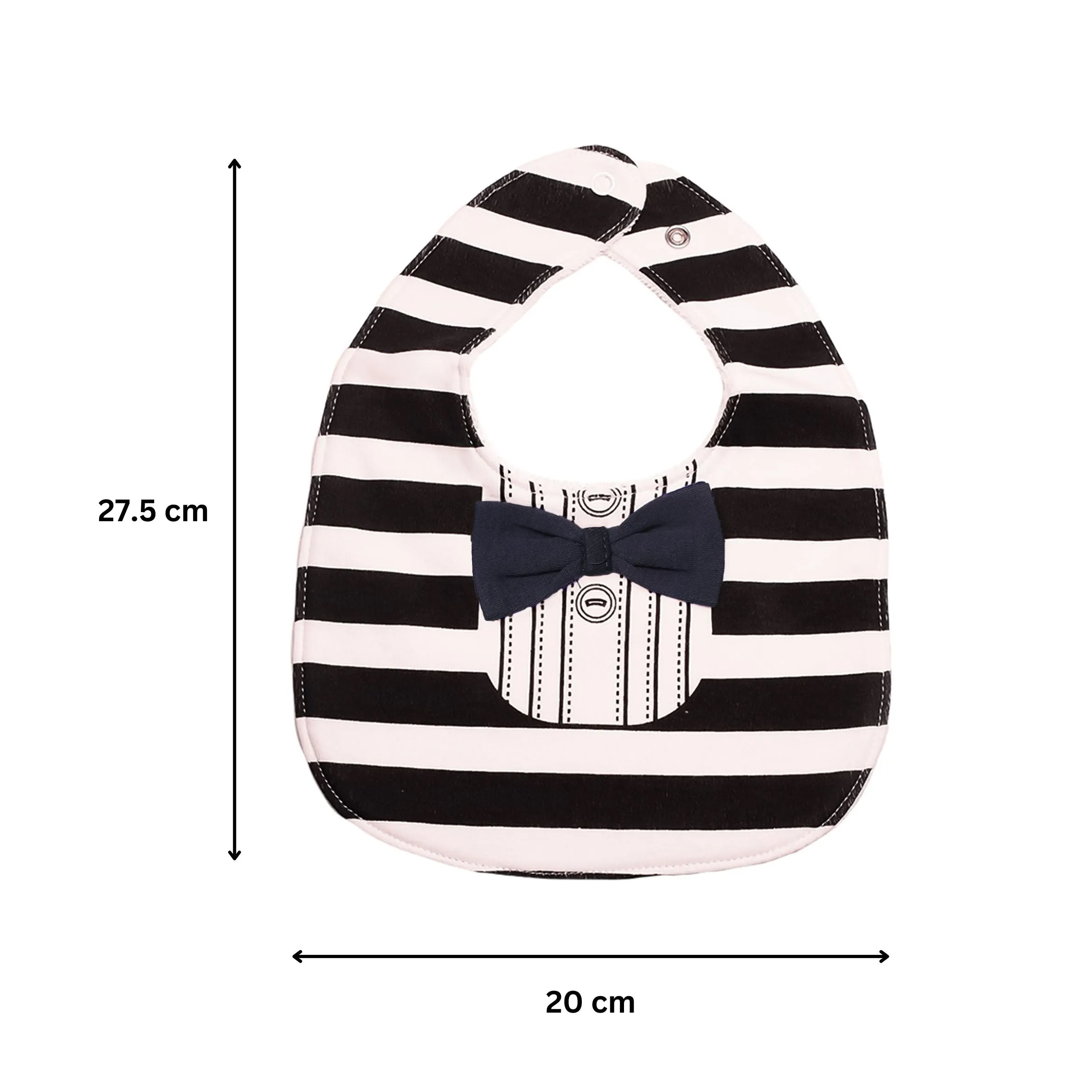 THE LITTLE LOOKERS Unisex Cotton Baby Bibs with Bow Tie for Infants/ Toddlers (3-24 Months)