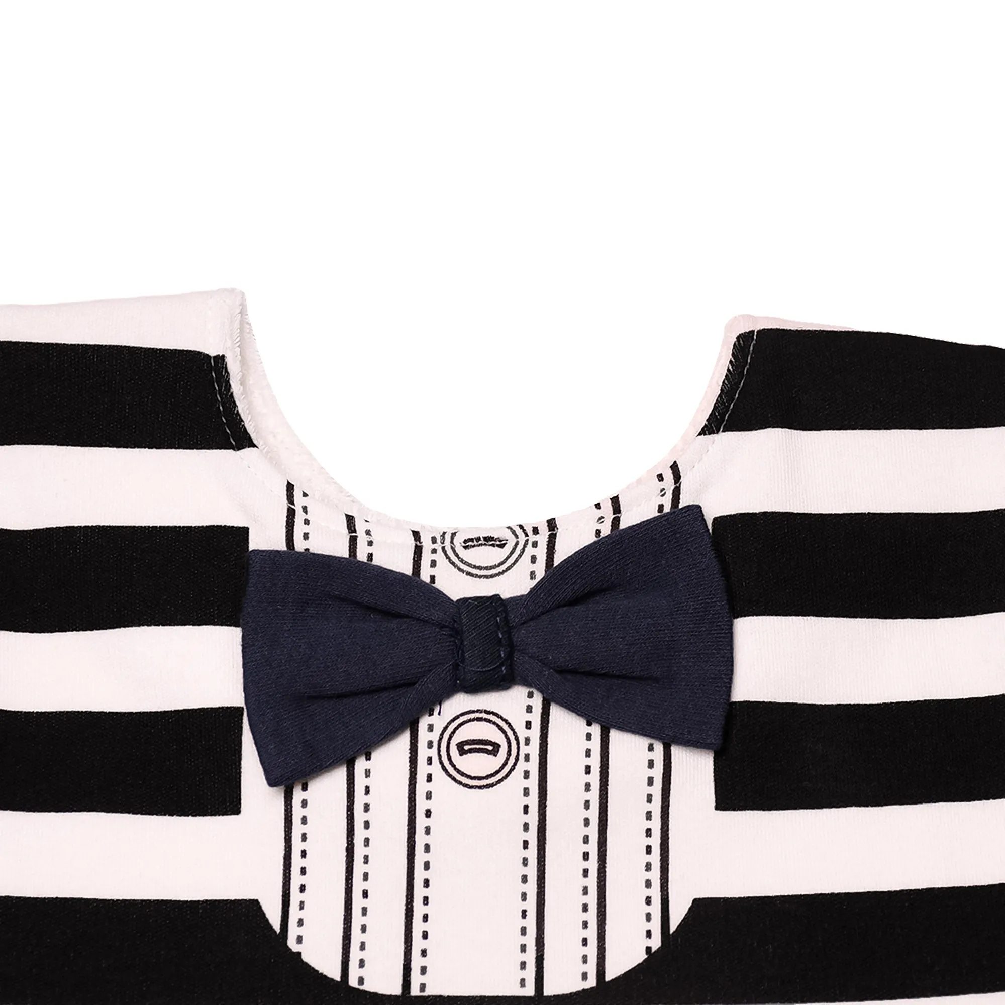 THE LITTLE LOOKERS Unisex Cotton Baby Bibs with Bow Tie for Infants/ Toddlers (3-24 Months)