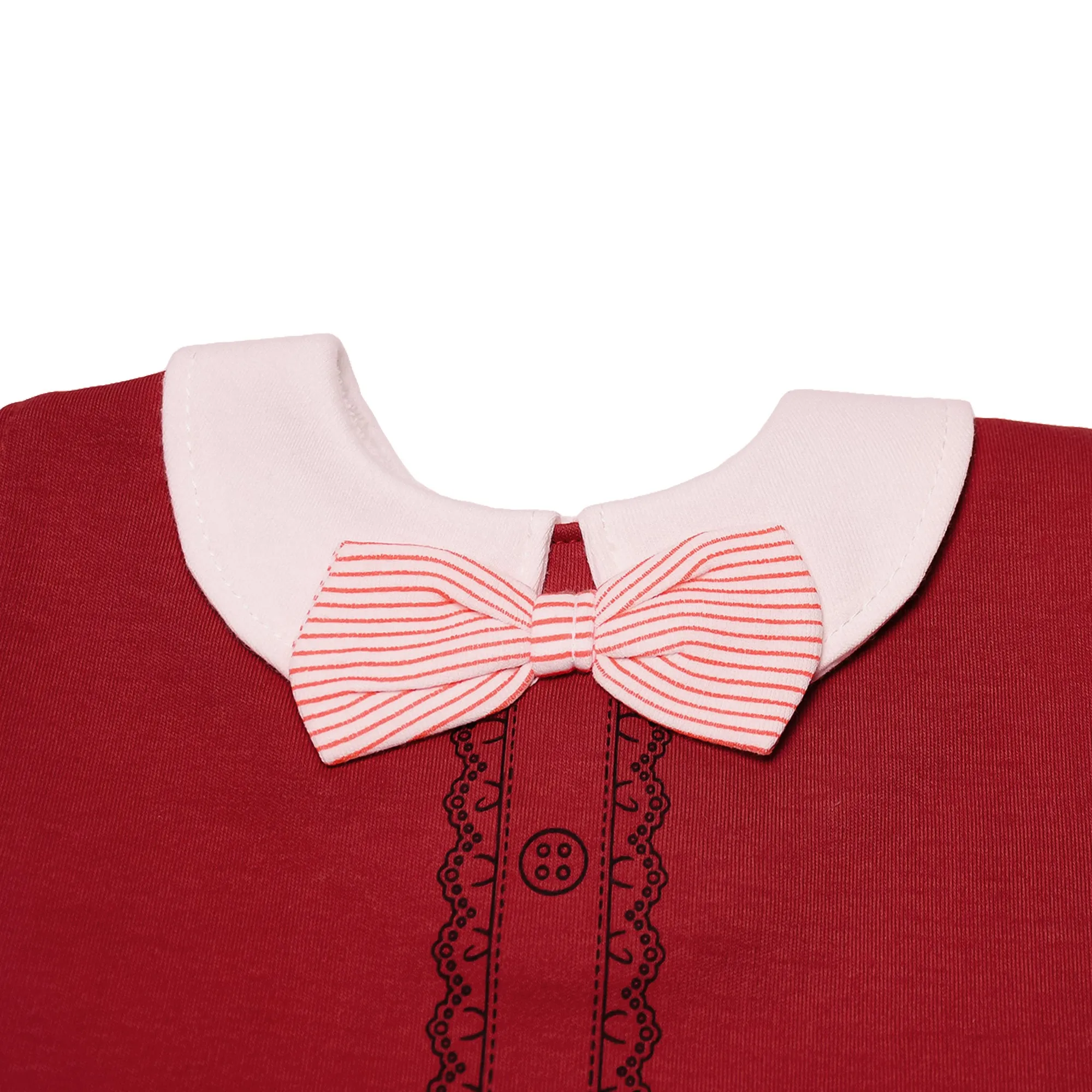 THE LITTLE LOOKERS Unisex Cotton Baby Bibs with Bow Tie for Infants/ Toddlers (3-24 Months)