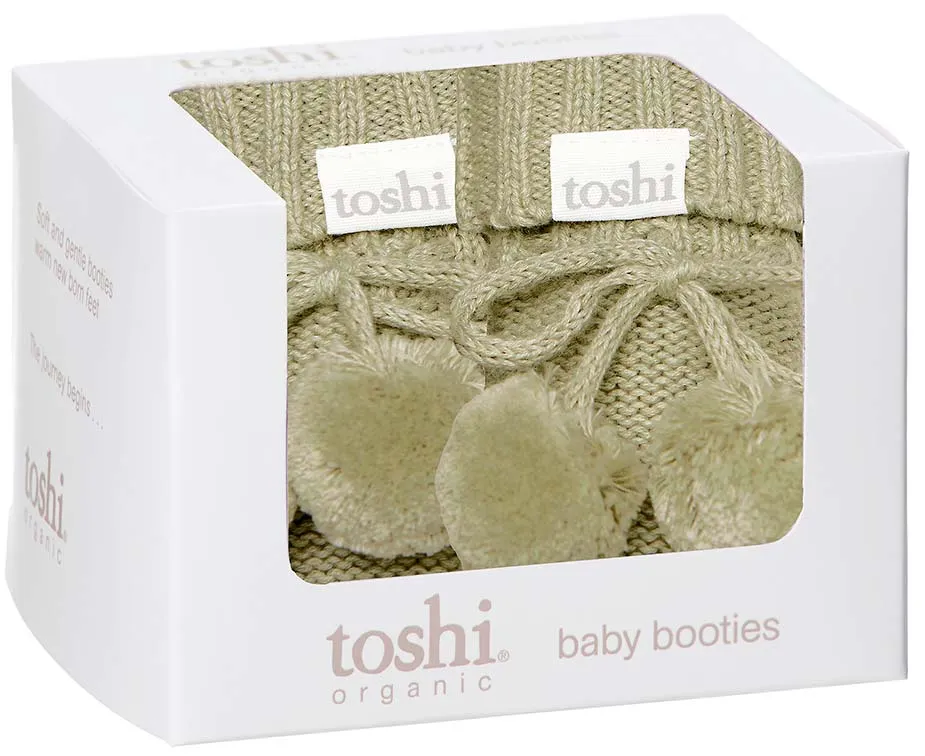 Toshi Organic Booties Marley - Olive