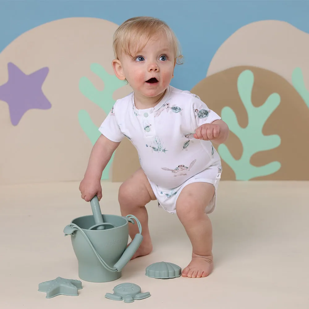 Turtle Short Sleeve Organic Bodysuit
