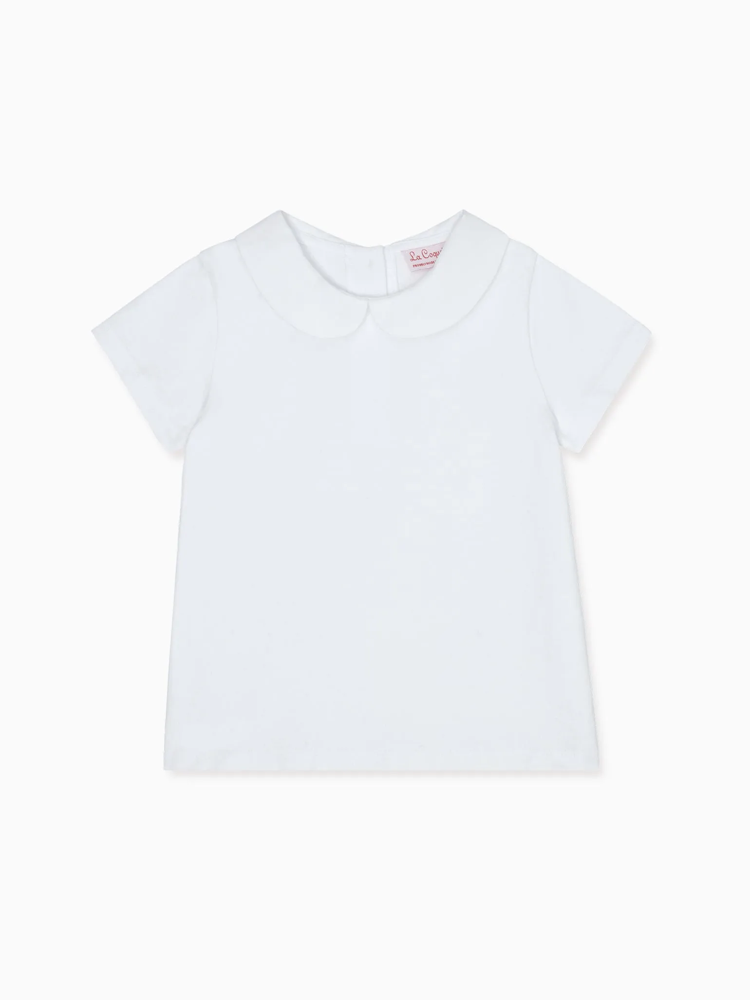 White Milo Cotton Baby Top