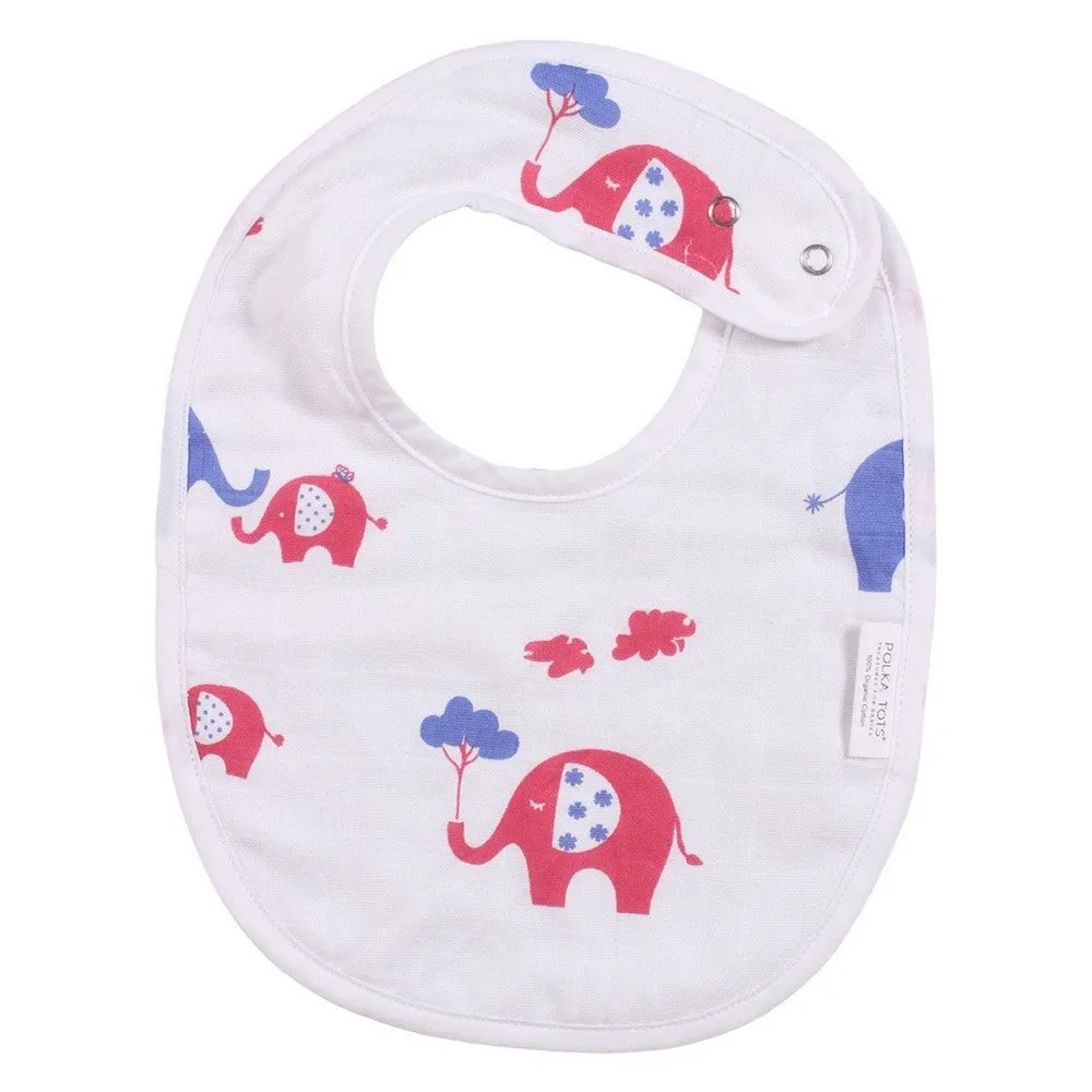 White Multi Printed Muslin Bibs-Pack of 3