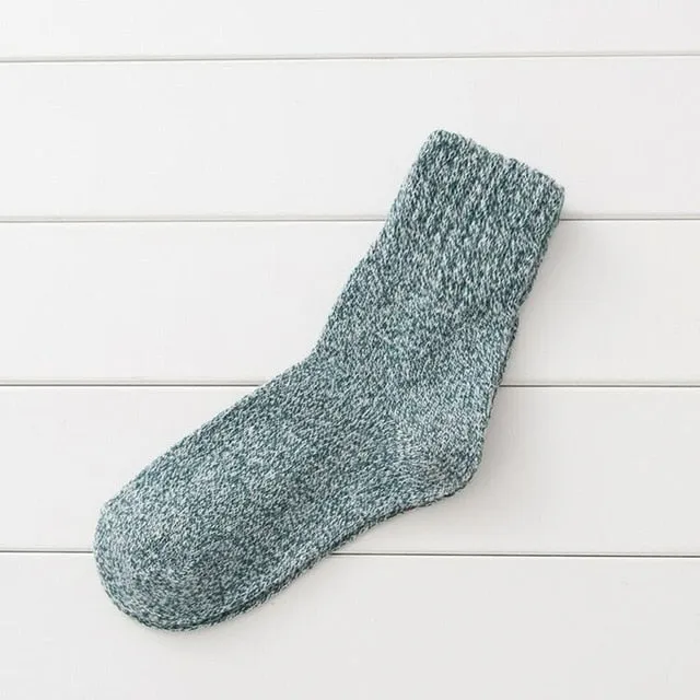 Women's Classic Simple Wool Crew Socks Clearance